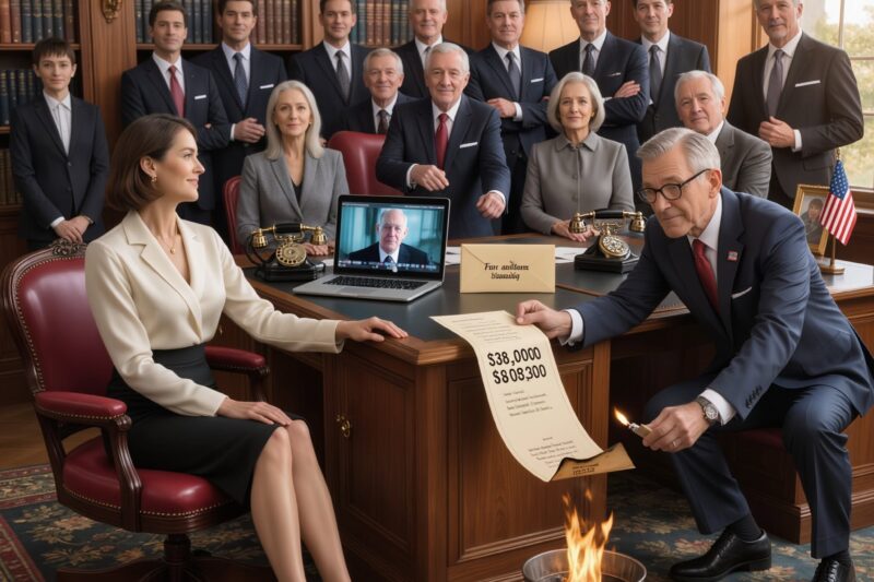 At My Grandfather’s Will Reading, His Lawyer Handed Me A $38 Million Check — My Father Snatched It From My Hands, Lit A Match, And Burned It In Front Of The Whole Family, But I Just Smiled Because He Had No Idea What He Had Actually Destroyed